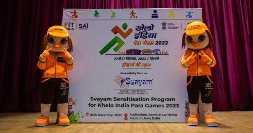 Khelo India and Svayam collaborated to improve support for Para Athletes at Khelo India Para Games 2023
