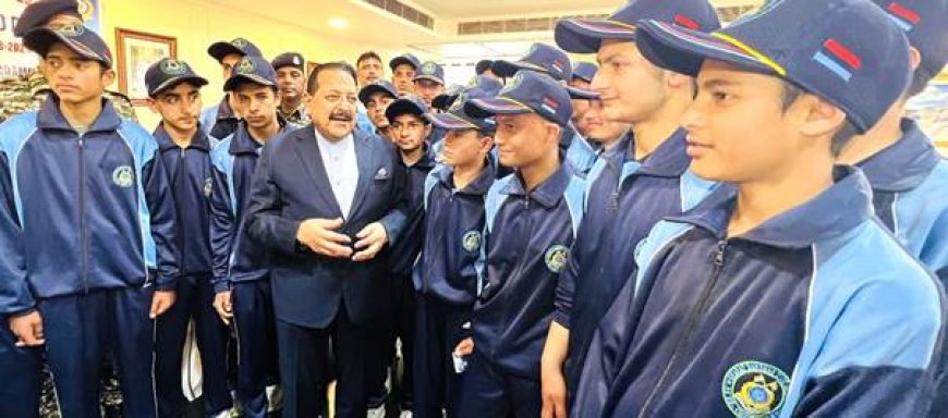 Union Minister Dr Jitendra Singh today hosted a luncheon interaction for school children from remote areas of hill district Doda of Jammu & Kashmir