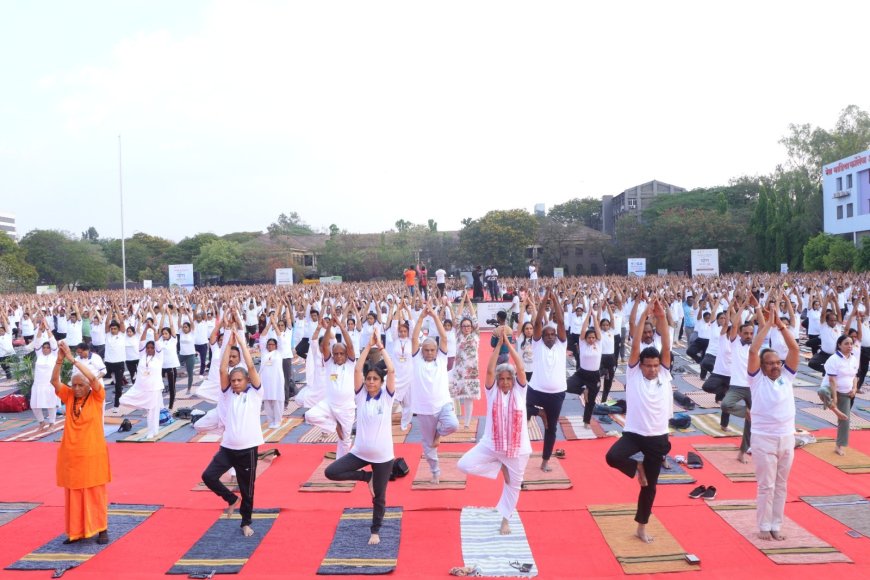 "Join us in Pune, Maharashtra, as we count down 75 days to the International Day of Yoga 2024 with Yoga Mahotsav. Let's celebrate yoga's essence and its benefits for body and mind. See you there!"