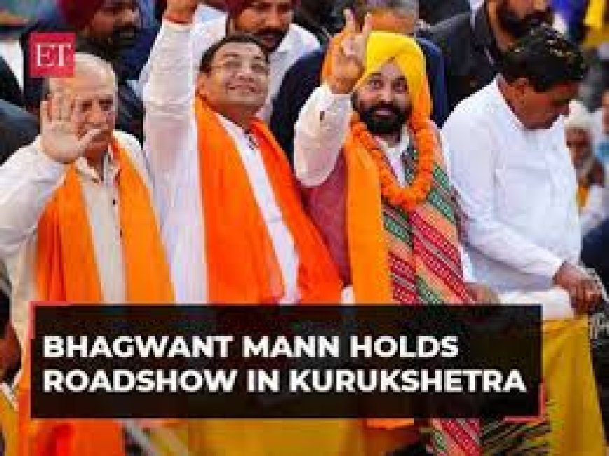 LS Election: Punjab CM Mann's road show in Kurukshetra