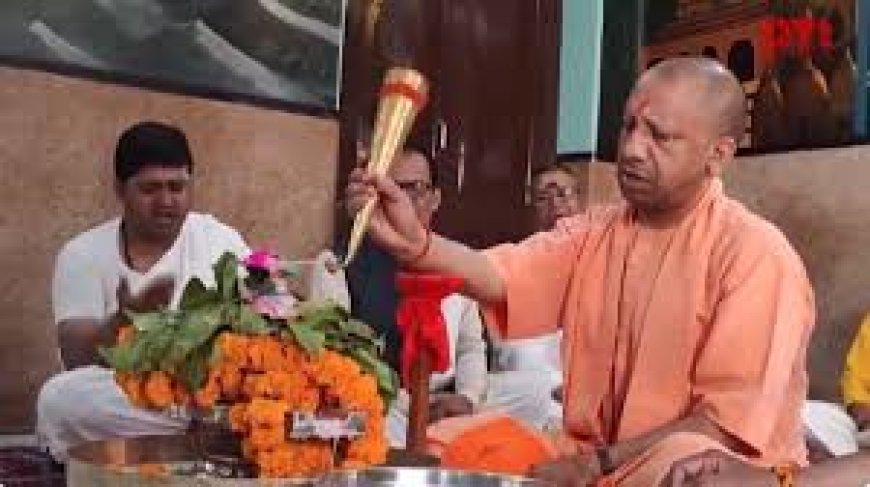 UP : Yogi inaugurates Rudra Mahayagya in Gorakhnath Temple