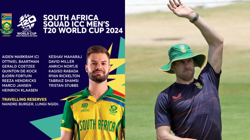 SA announce squad for T20 WC, Aiden Markram to lead